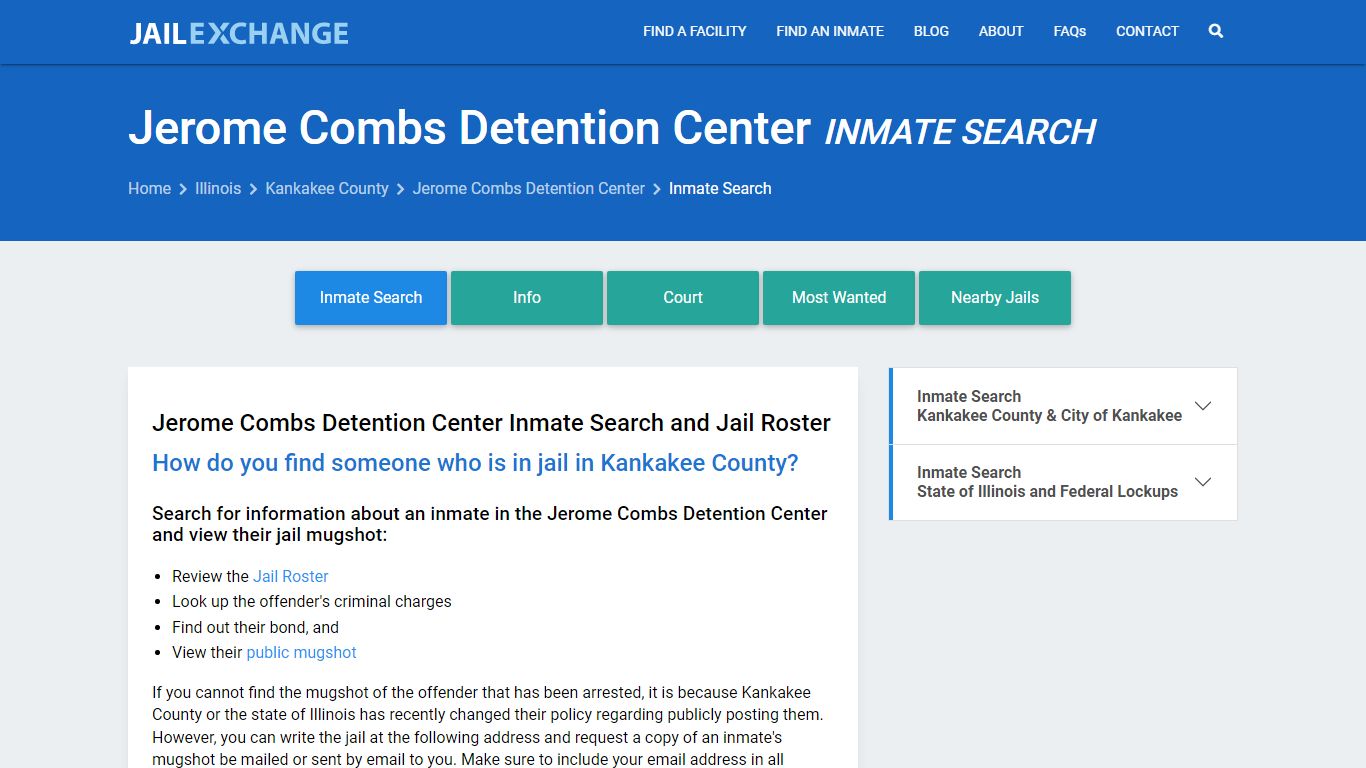 Jerome Combs Detention Center Inmate Search - Jail Exchange